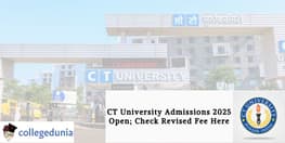 CT University Admissions 2025 Open Check Revised Fee Here